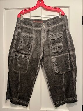 Johnny Was Pete & Greta Capris Sz 10 Cropped Pants 36” Waist